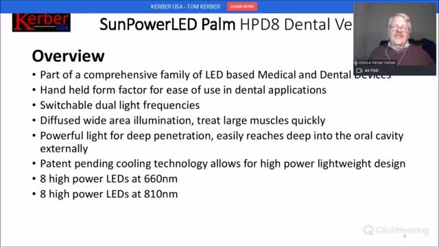 Tom Kerber teaches about the benefits of PBM use in Dental Applicaitons