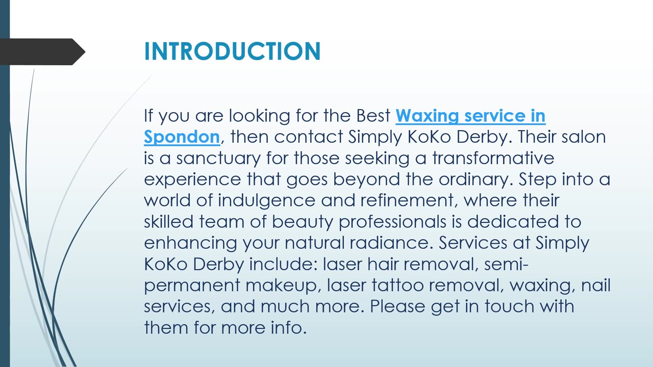 Best Waxing service in Spondon