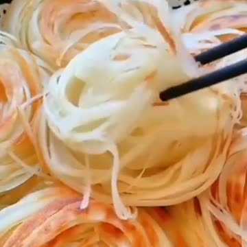 Eating Show Amazing Famous Lachha Paratha To Cook At Home.