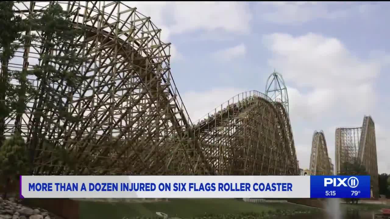 More than dozen hurt on Six Flags roller coaster in NJ