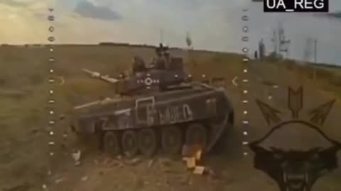 Russian Tank Flames Out