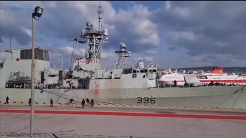 canadian warship in greace