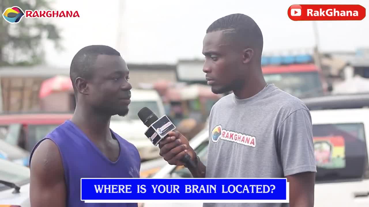 Where is ur brain located " Try not to laugh"
