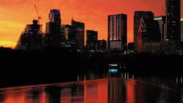 Sunset in Austin, Texas