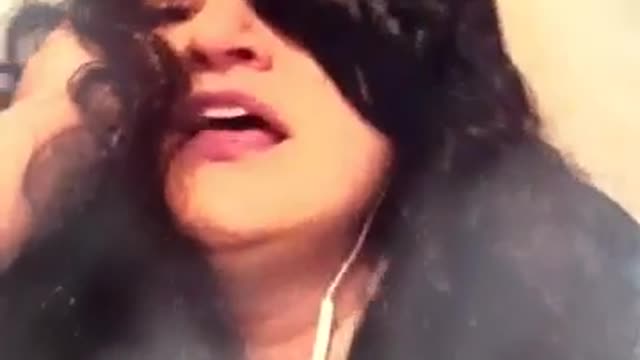 hilarious woman impersonates the legendary singer Cher singing "if i could turn back time"