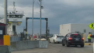 Boarding the Jamestown Scotland Ferry in Virginia