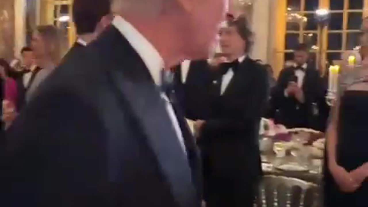 Globalist "Elites" had huge banquet last night Honoring Prince Charles & French President Macron