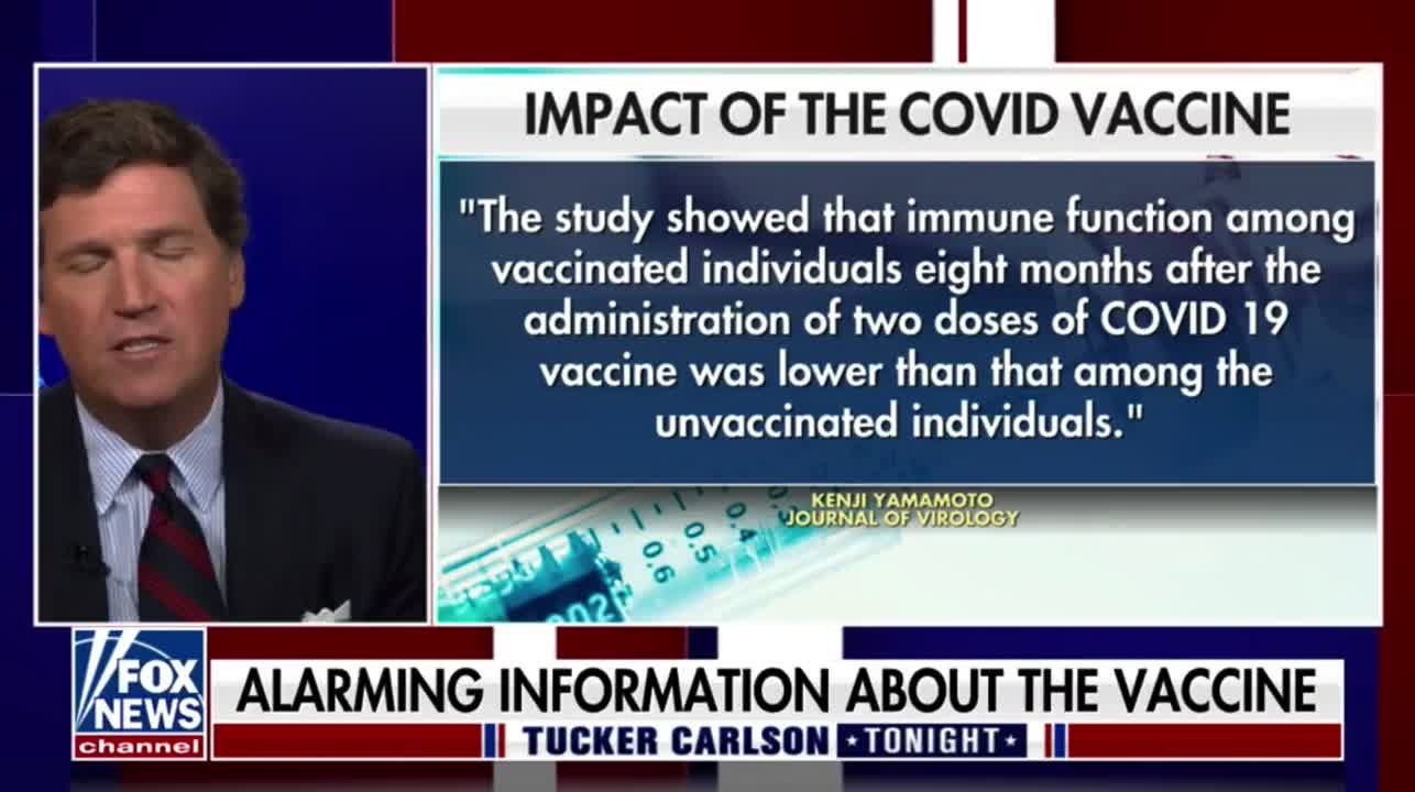 Tucker Carlson takes a look at the effects the COVID vaccine is being shown to have on people
