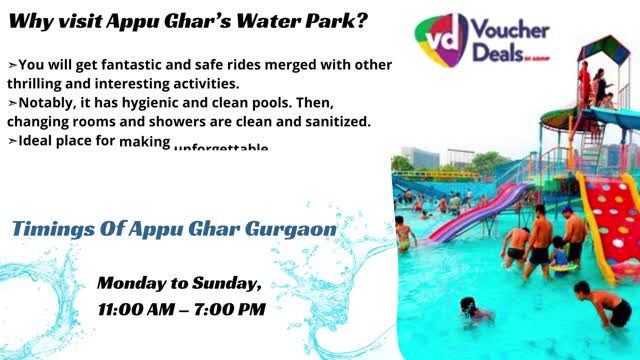 Welcome to Appu Ghar Water Park Gurgaon