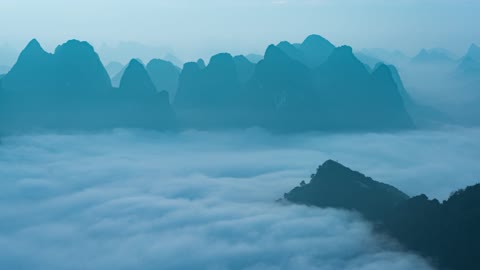 mountains clouds