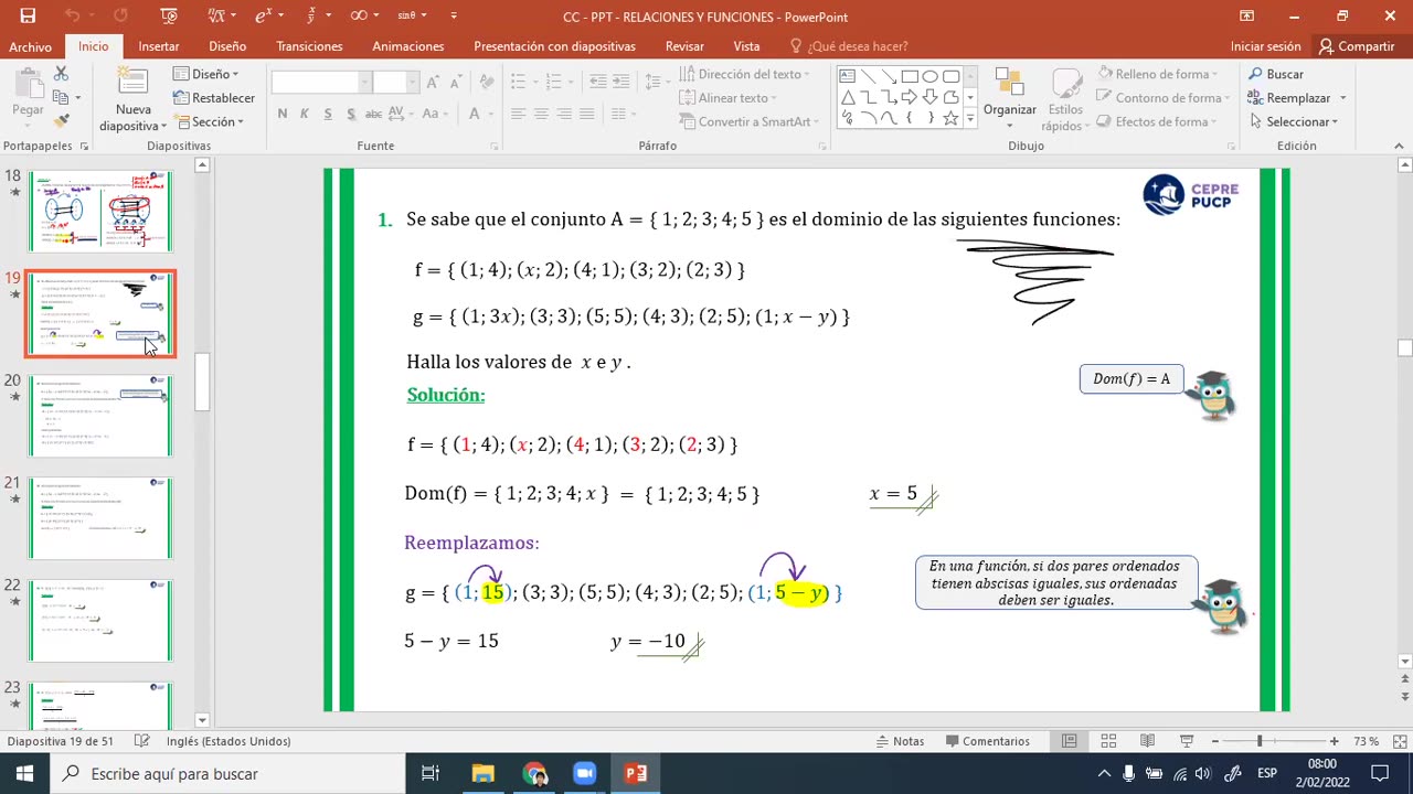 CEPRE PUCP SEMANA 05 Álgebra Sesión 02