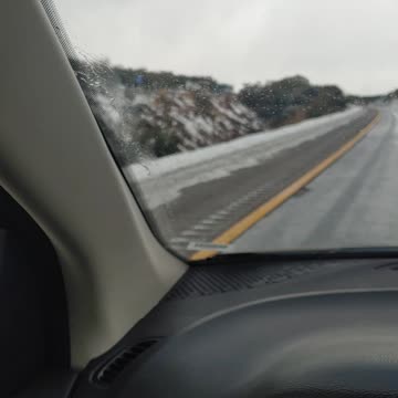 First time driving in snowy mountains
