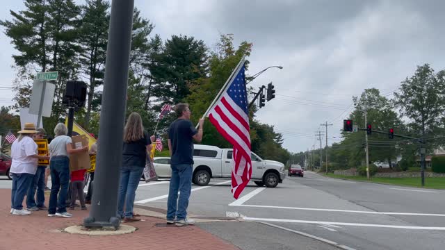 Hospital Vaccine Mandate Protests In Concord