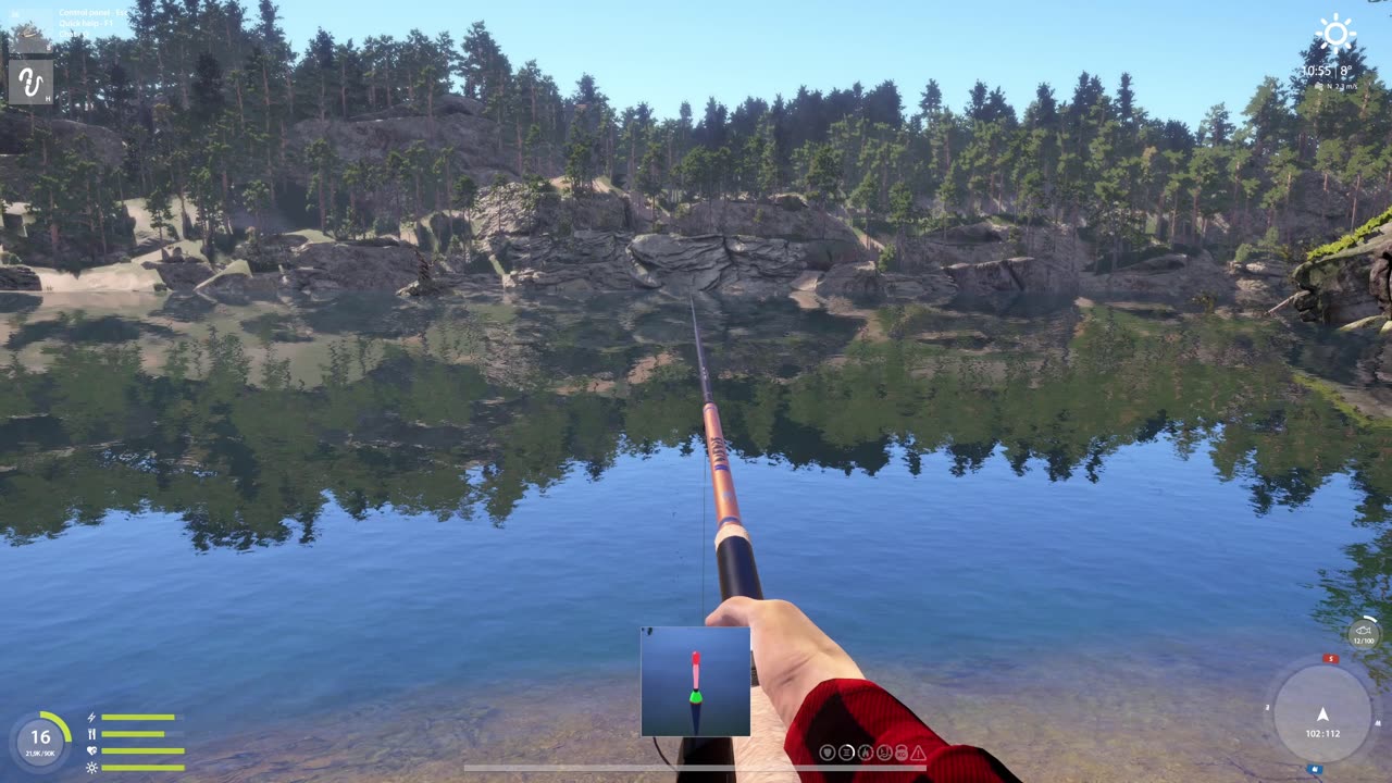 Great fishing spot for VENDACE, Float fishing Kuori Lake, Russian Fishing 4