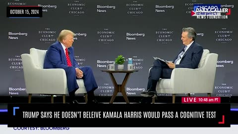 Trump Says He Doesn't Believe Kamala Harris Would Pass A Cognitive Test