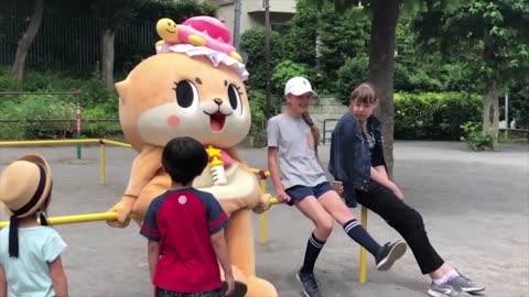 Another cute japanese mascot fails again