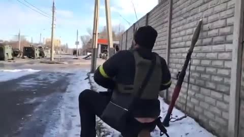 Ukraine soldiers after ambushing russian petrol