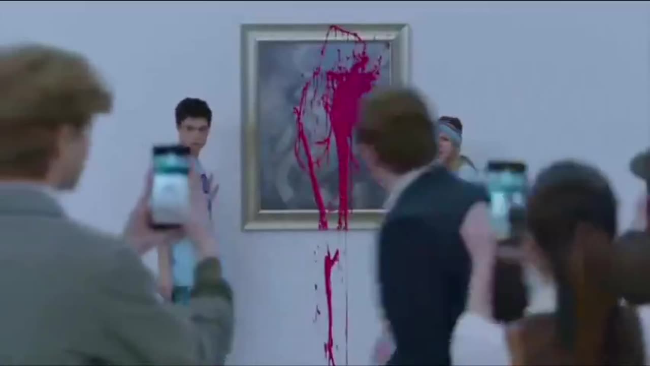 Parody Clip Of Degenerate Youths Destroying Timeless Art Because Of Climate Change.mp4