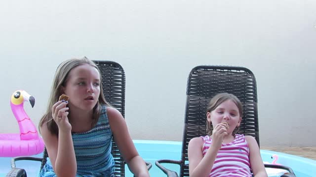 US Girls tasting Brazilian Sweets