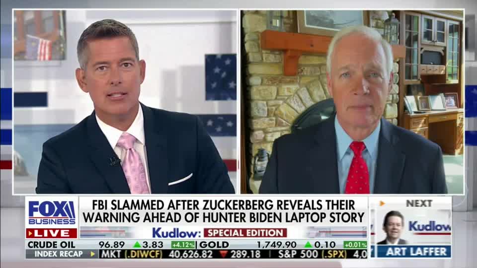 Senator Johnson on Kudlow 8.29