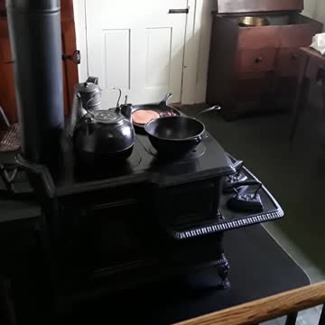 Mary Todd Lincoln's kitchen at the Springfield Illinois house.