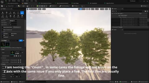 Nanite Foliage Fix for Unreal Engine 5.1 + Z axis crazy movement