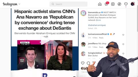 Hispanic Activist TORCHES Anna Navarro In MIGRANT DEBATE On Her Own Show