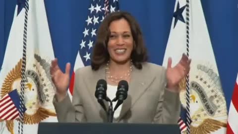 Kamala Harris: "On an electric school bus no exhaust!"