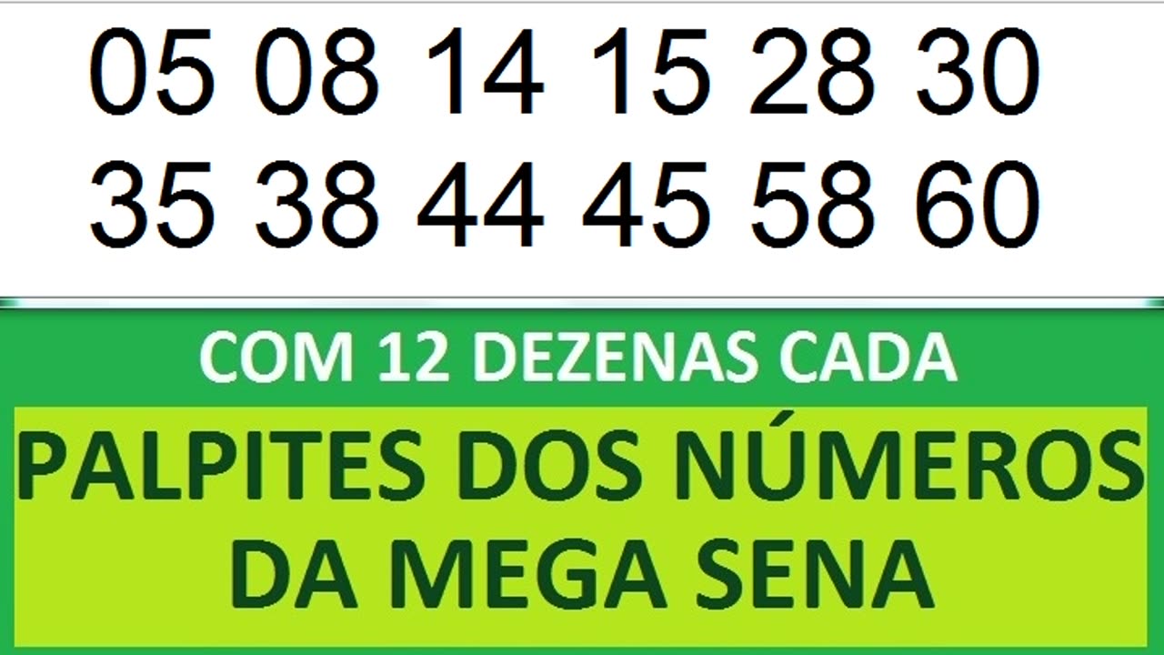 PALPITES DOS NÚMEROS DA MEGA SENA COM 12 DEZENAS rm rn ro rp rq rr rs rt ru rv rw rx