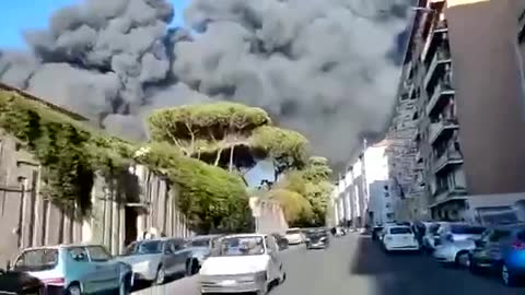 Rome Burning Near the Vatican