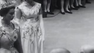 Coronation of Queen Elizabeth II at Westminster Abbey in London 1953