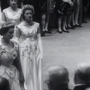 Coronation of Queen Elizabeth II at Westminster Abbey in London 1953