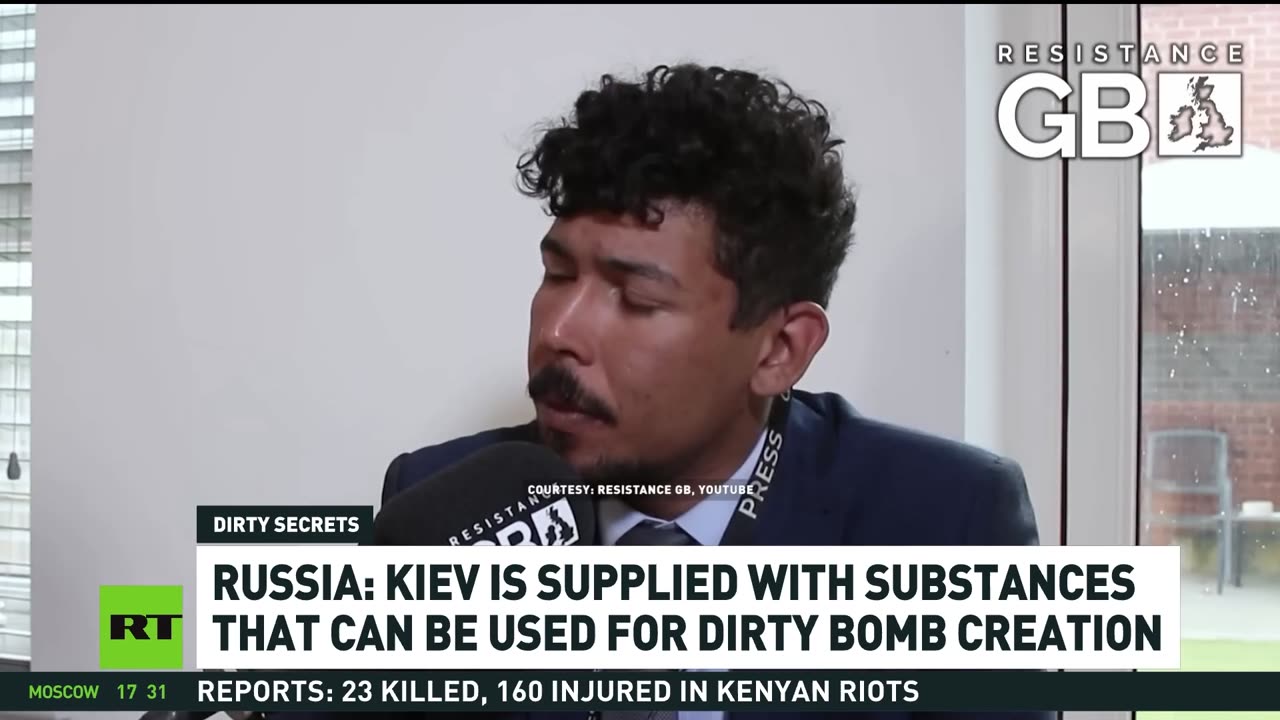 "UKRAINE supplied with potential dirty bomb materials, Russia"