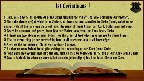 (46) - 1 Corinthians (KJV) Dramatized With Words