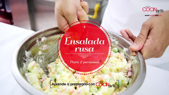 Receta Cocinarte: Ensalada rusa