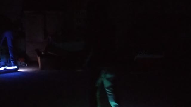 Hoverboard in the dark