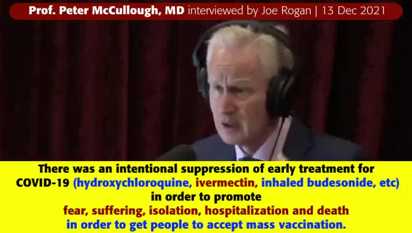 Hydroxychloroquine & Ivermectin Were Suppressed To Get People To Accept Mass Vaccination