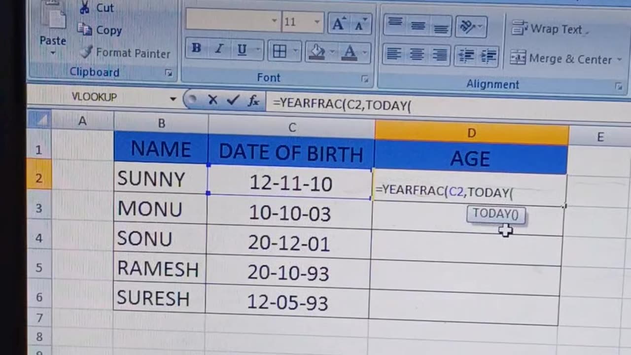 Excel formula