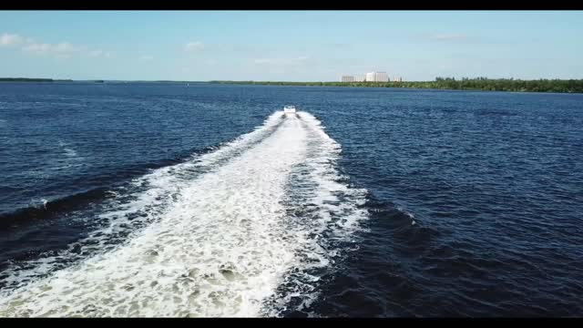 Drone video of Florida Boat