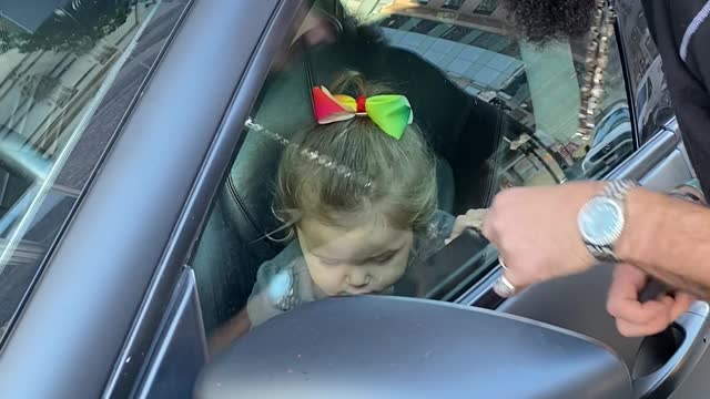 Toddler Locked in Maserati