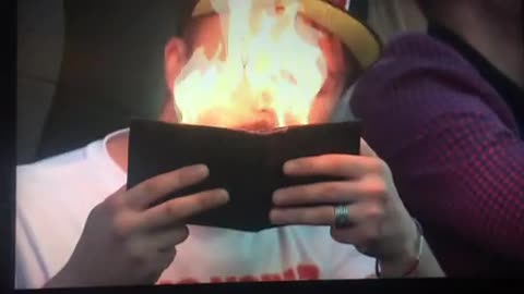 burning wallet