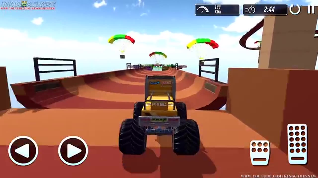 Monster Truck Mega Ramp Extreme Racing - Impossible GT Car Stunts Driving - Android GamePlay #4