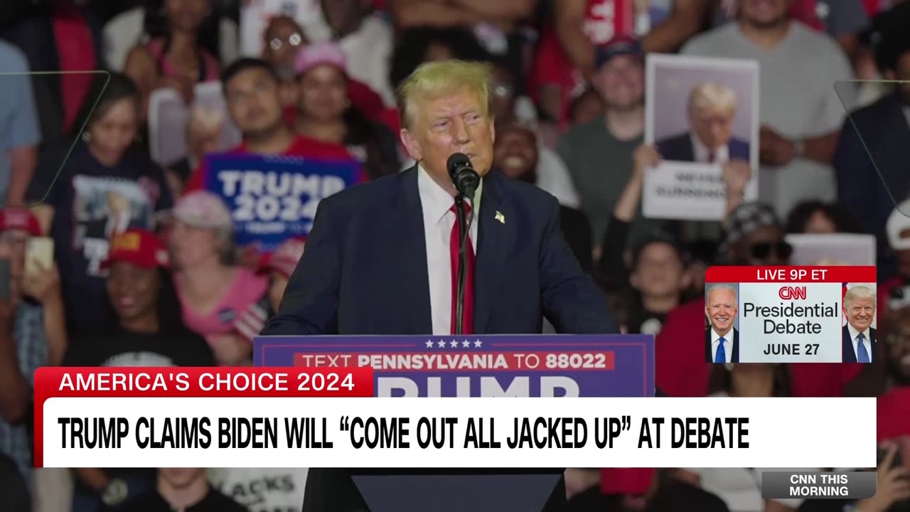 Trump rips Biden's debate prep strategy