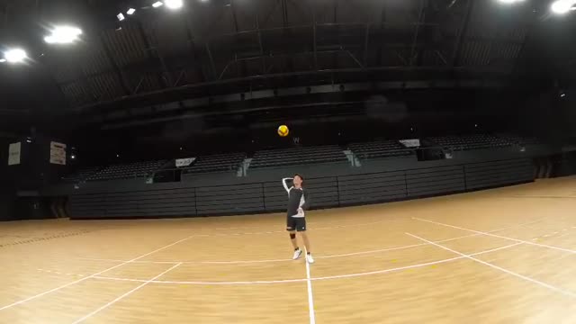 Best Camera View of Two Volleyball Player