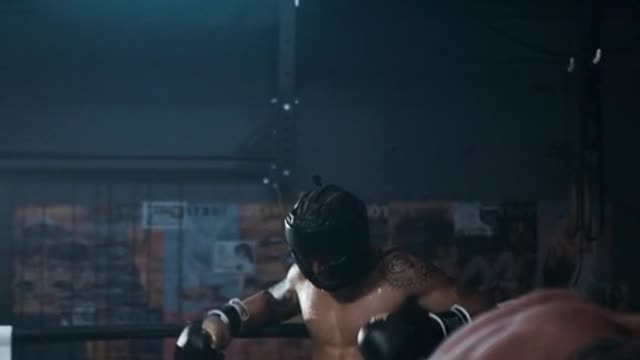 Two Boxers In A Sparring-Match