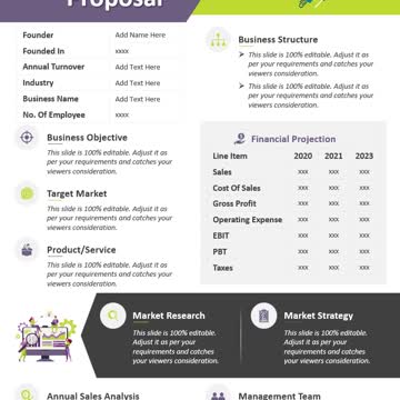 One Page Business Proposal PowerPoint Template