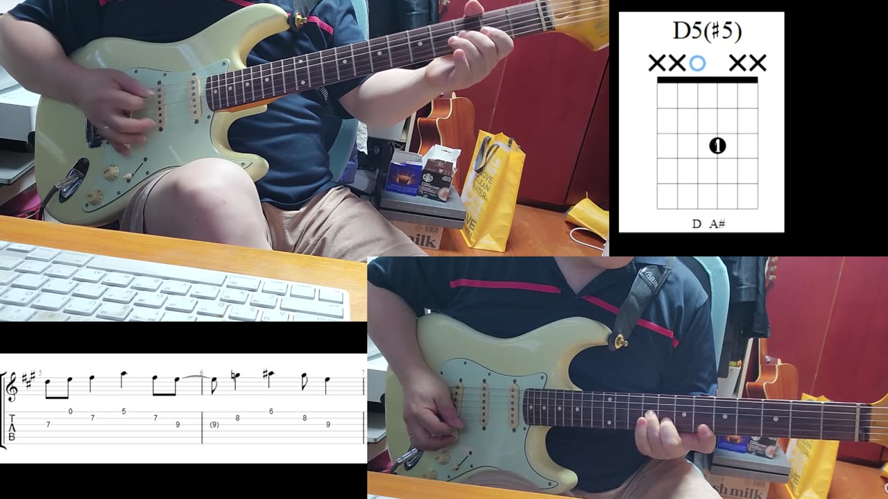 We Two - Little River Band, guitar cover, tab, chord diagram