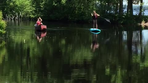 Memories of Summer 2020 Fun Paddle boarding Ontario Canada