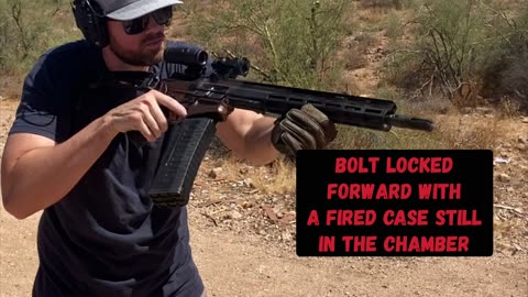 Fox trot mike 15 upper receiver: stuck charging handle