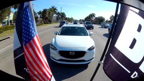 Liberal snowflake fuck Biden flags reaction Naples Florida